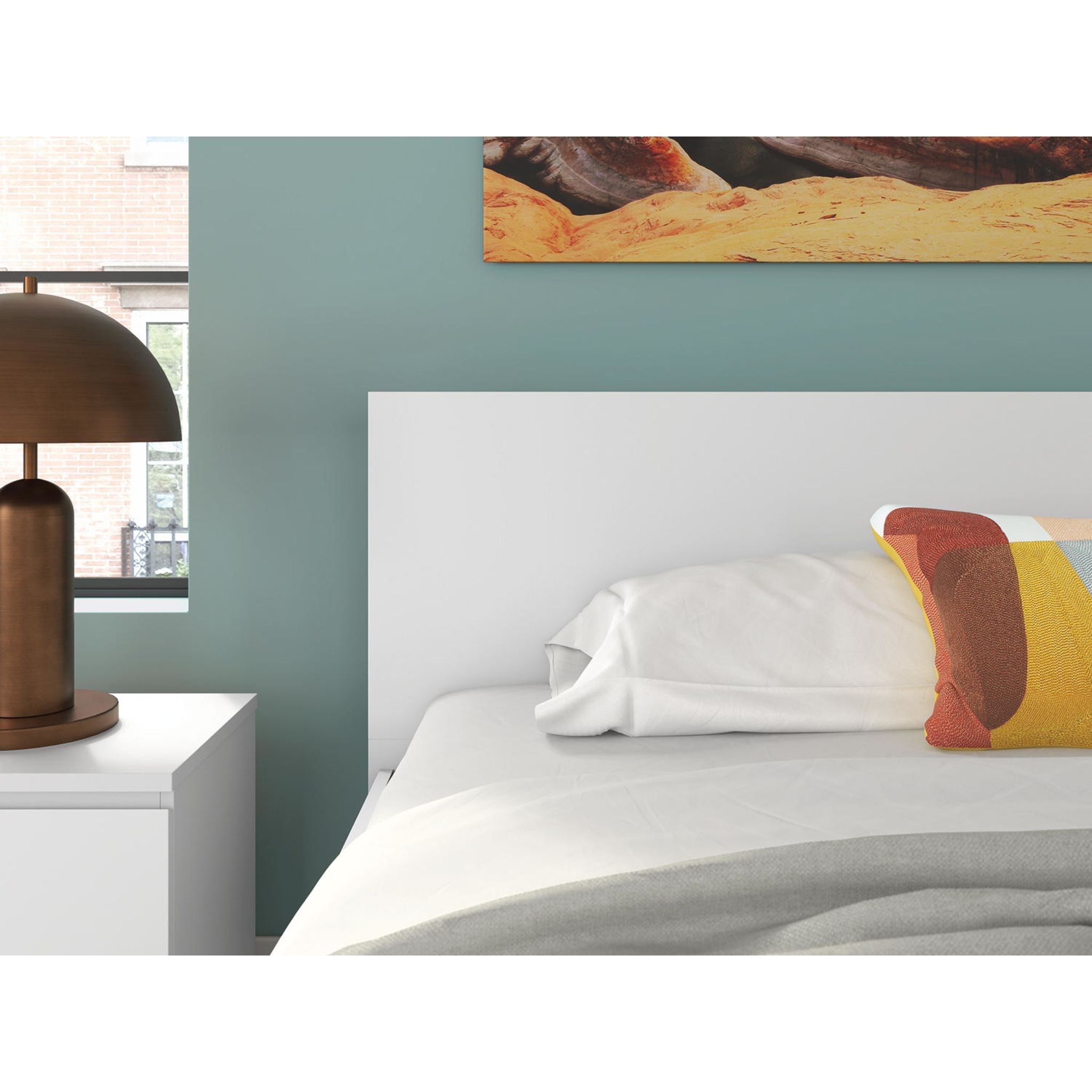 Lit de rangement Onita King - Blanc