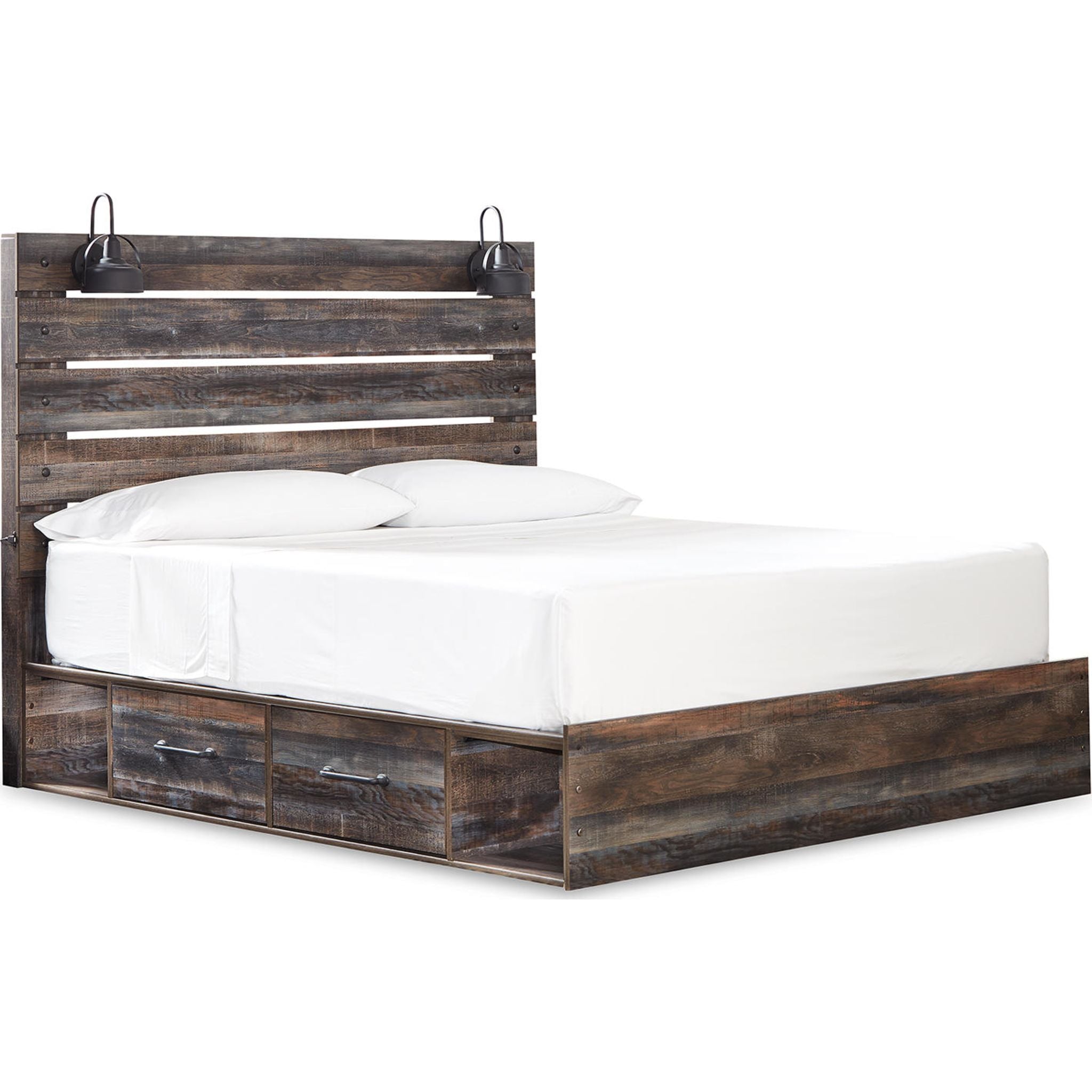 Chambre à coucher avec rangement Drystan 5 pièces pour très grand lit - Multi