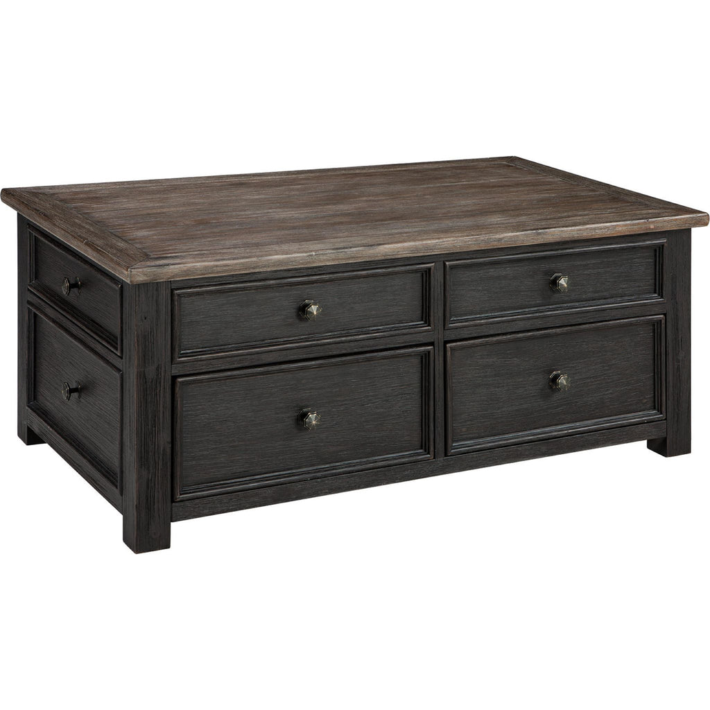 Table basse Tyler Creek - Brun grisâtre/noir