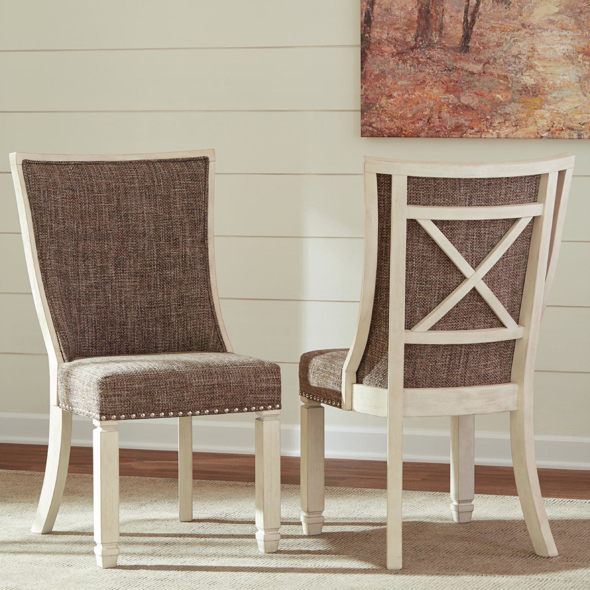 Chaise d'appoint Bolanburg - Bicolore - (D647-02)