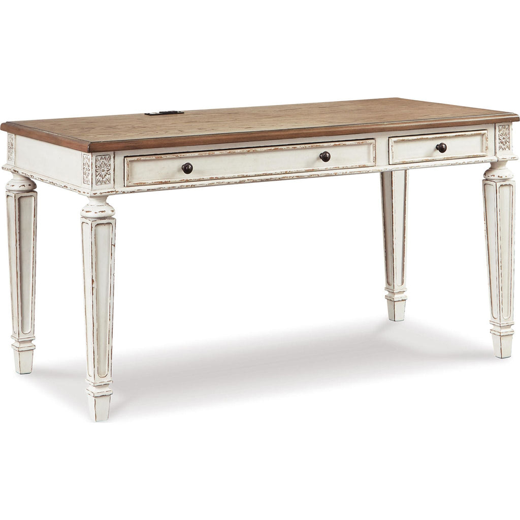Bureau Realyn - Blanc/Marron