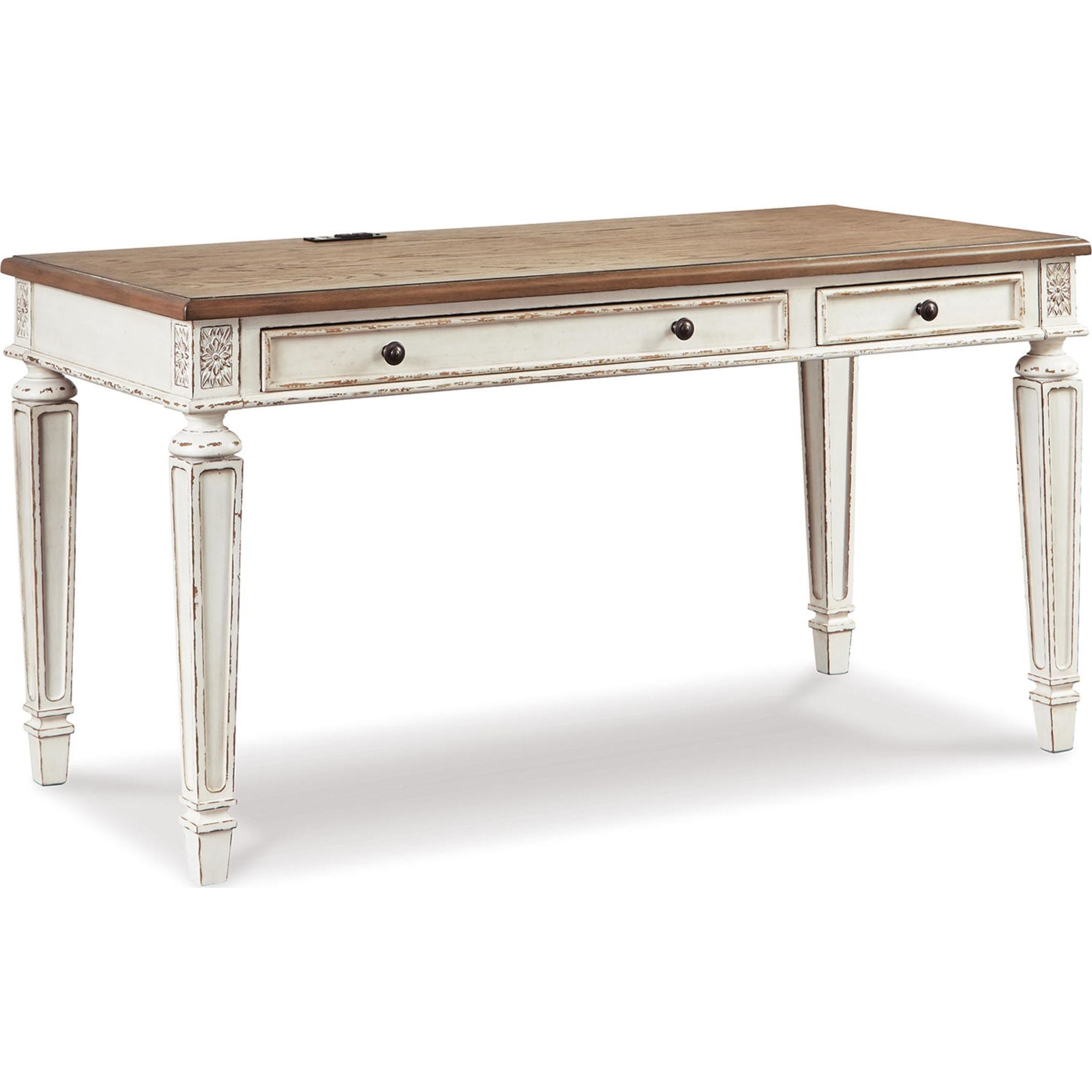 Bureau Realyn - Blanc/Marron