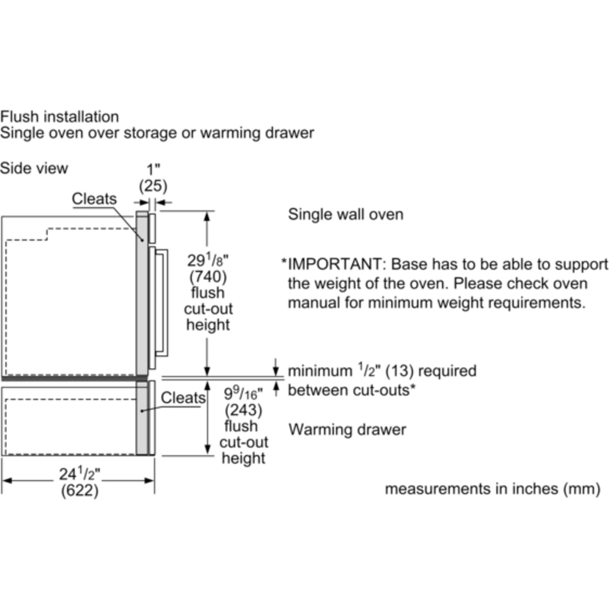 Four mural à convection Bosch 30 (HBLP451LUC) - Acier inoxydable