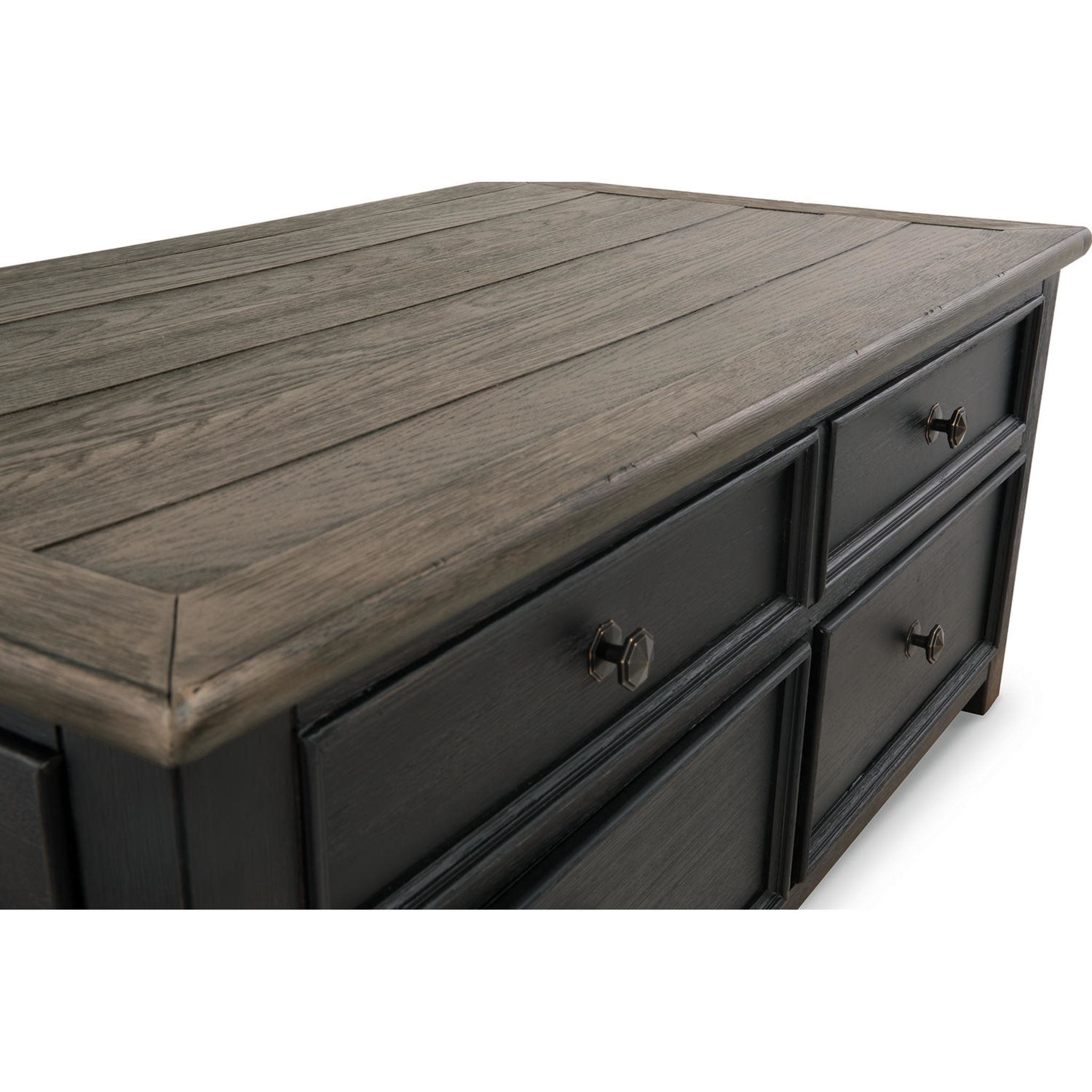 Table basse Tyler Creek - Brun grisâtre/noir