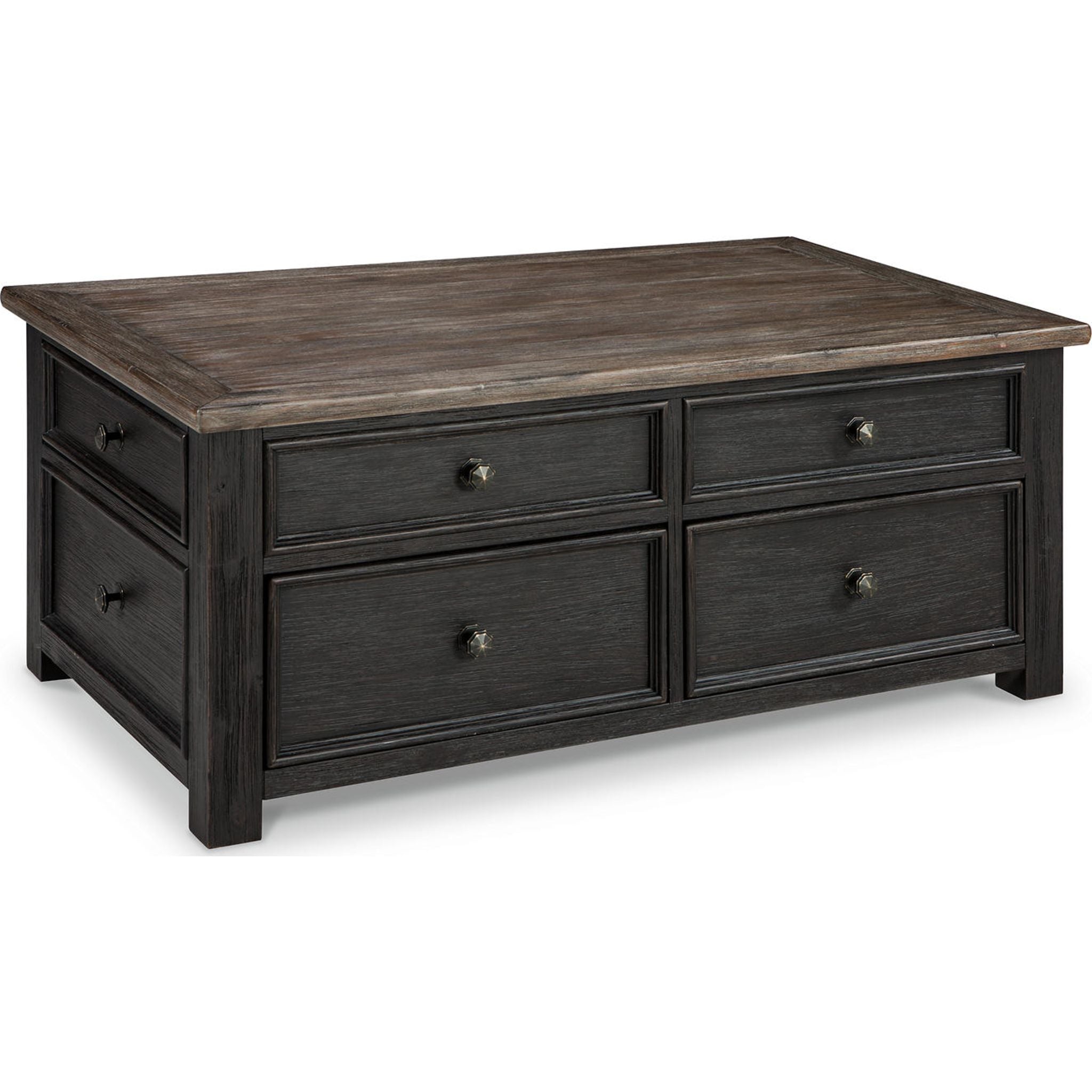 Table basse Tyler Creek - Brun grisâtre/noir