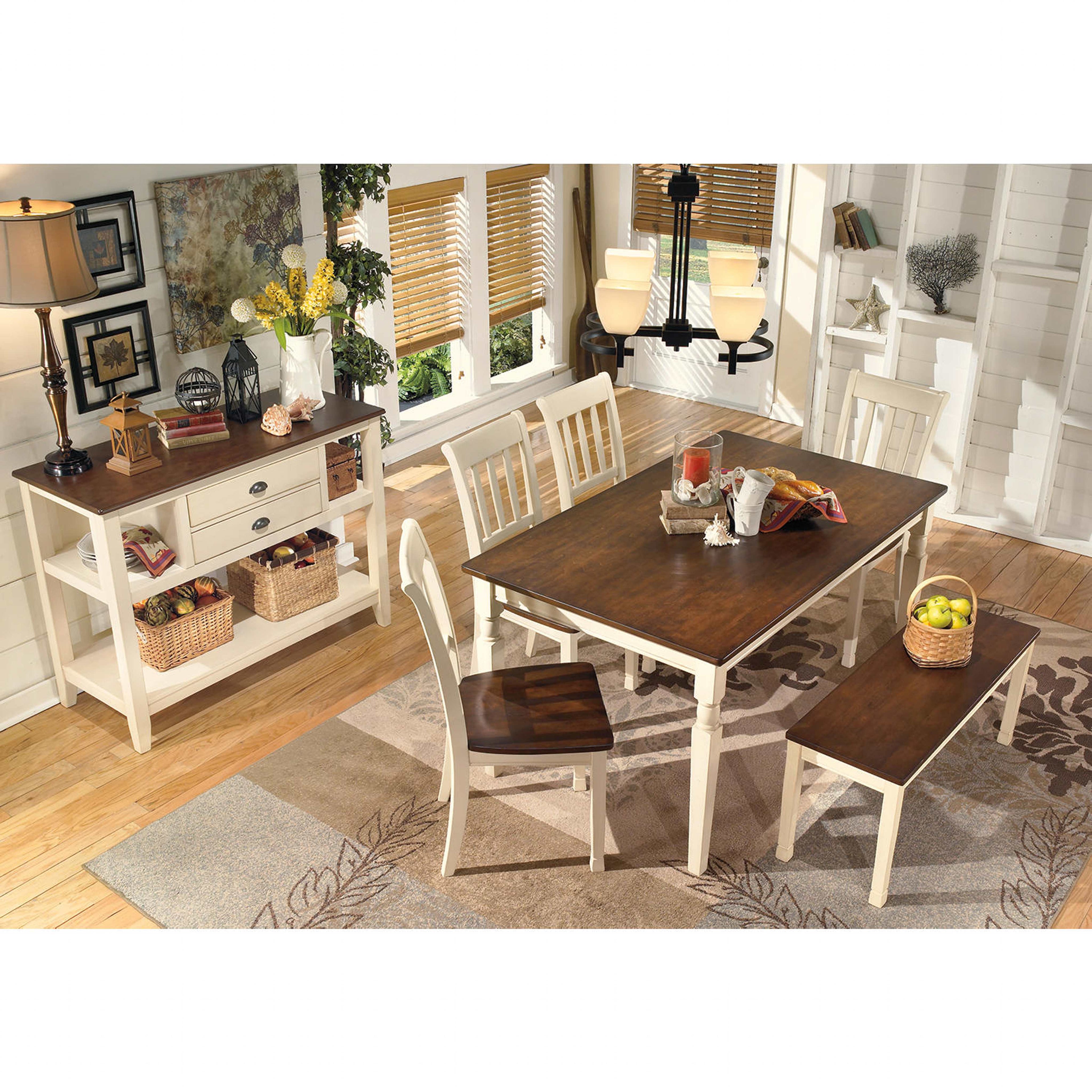 Table à manger Whitesburg - Marron/Blanc Cottage - (D583-25)