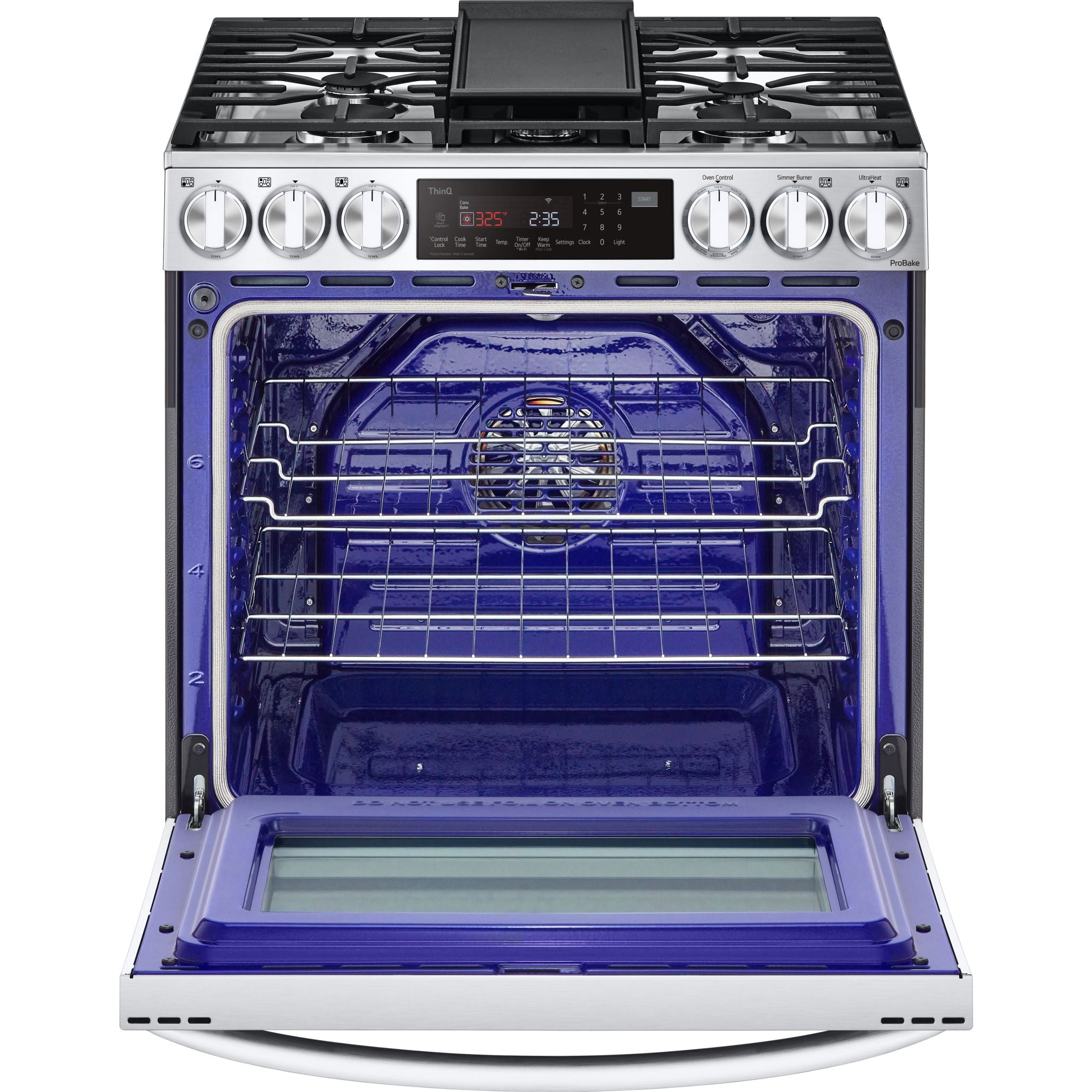 Cuisinière à gaz LG (LSGL6335F) - Acier inoxydable