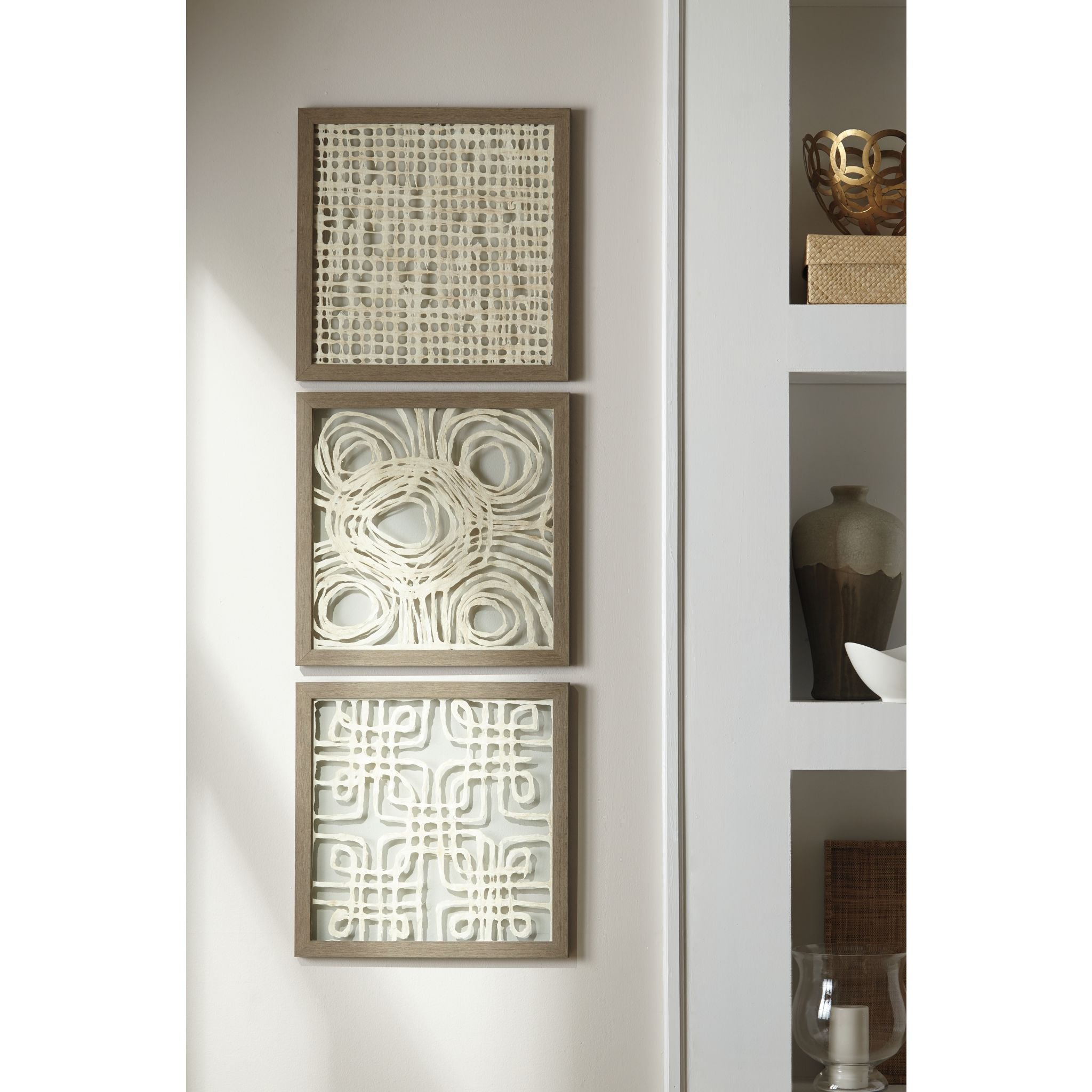 Décoration murale Odella (ensemble de 3) 20,00 x 20,00