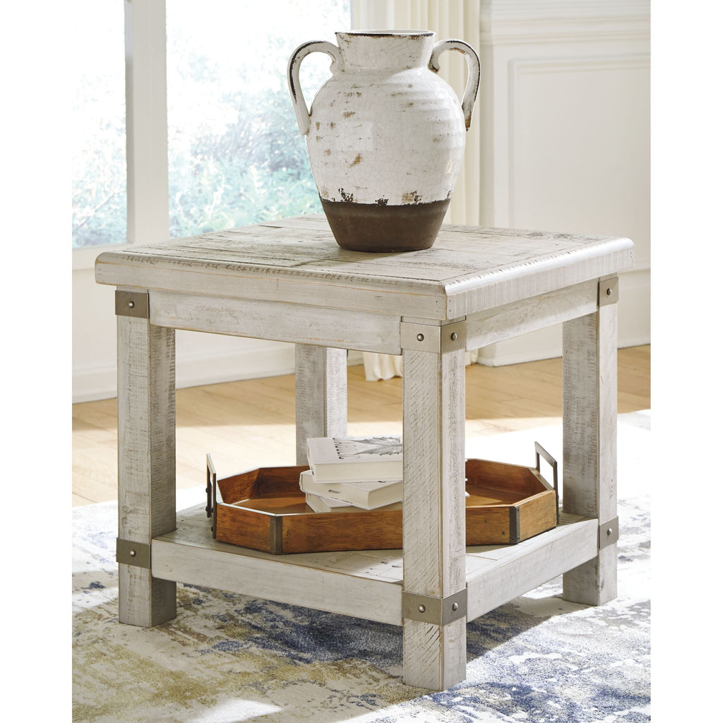 Table d'appoint Carynhurst - Blanc délavé gris