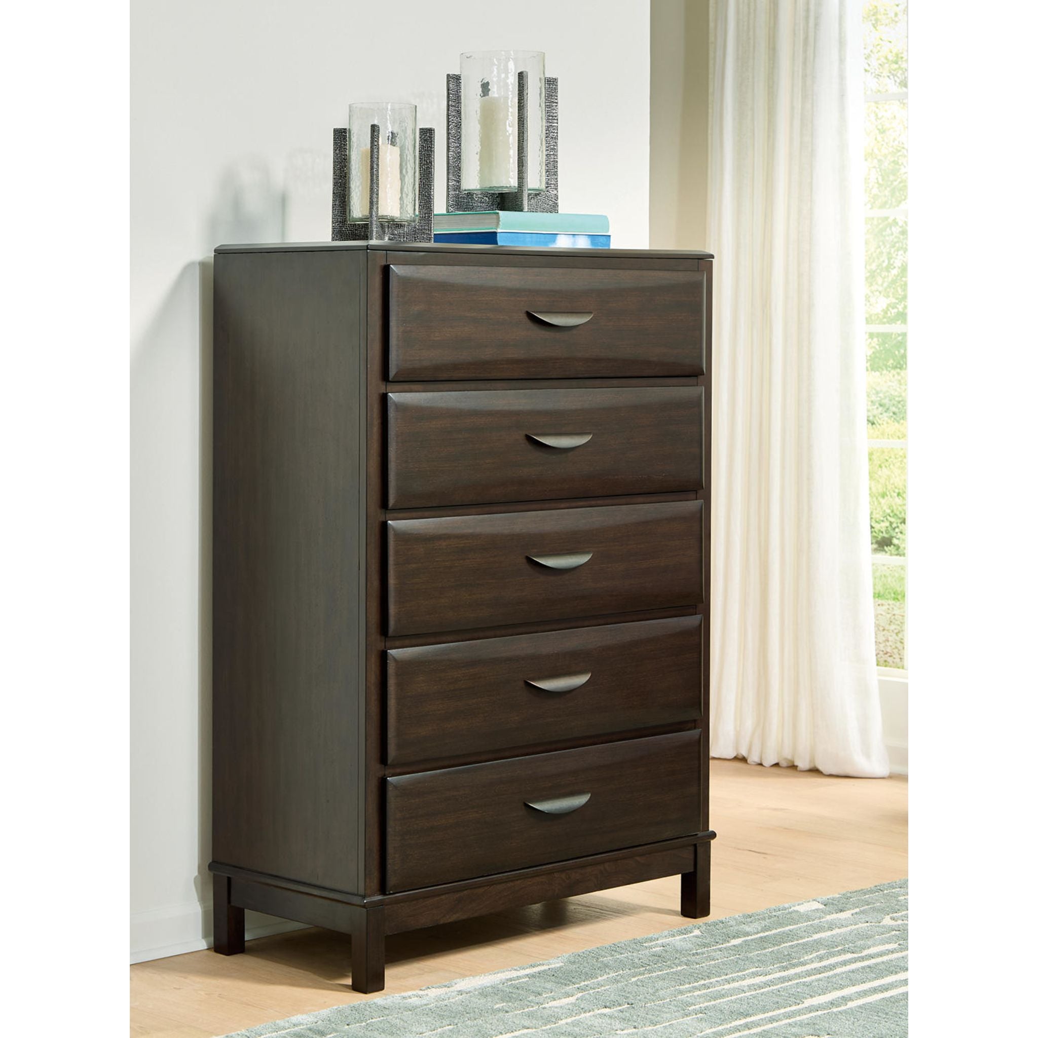 Commode Vanmore - Marron foncé