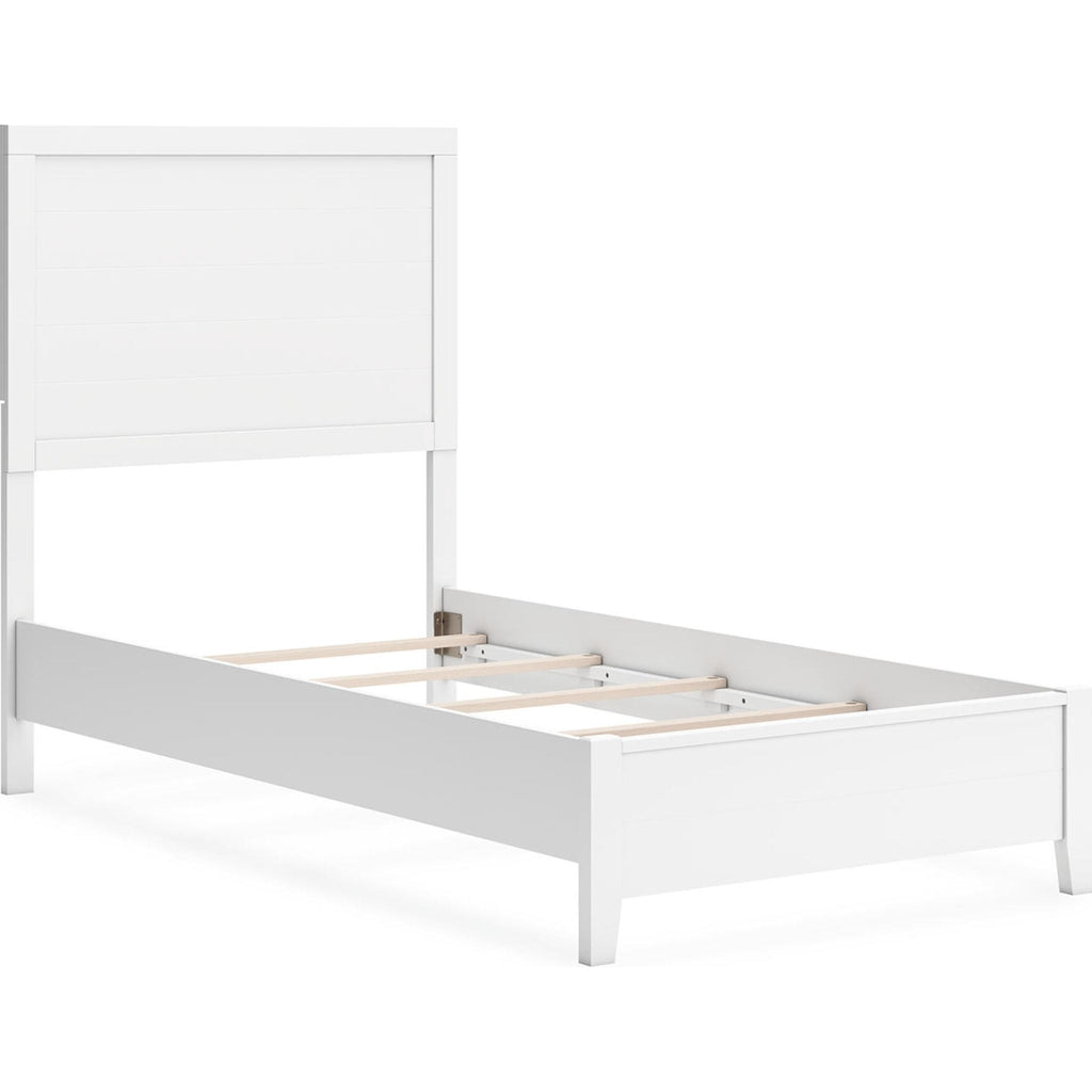 Chambre à coucher Binterglen 6 pièces avec deux lits simples - Blanc
