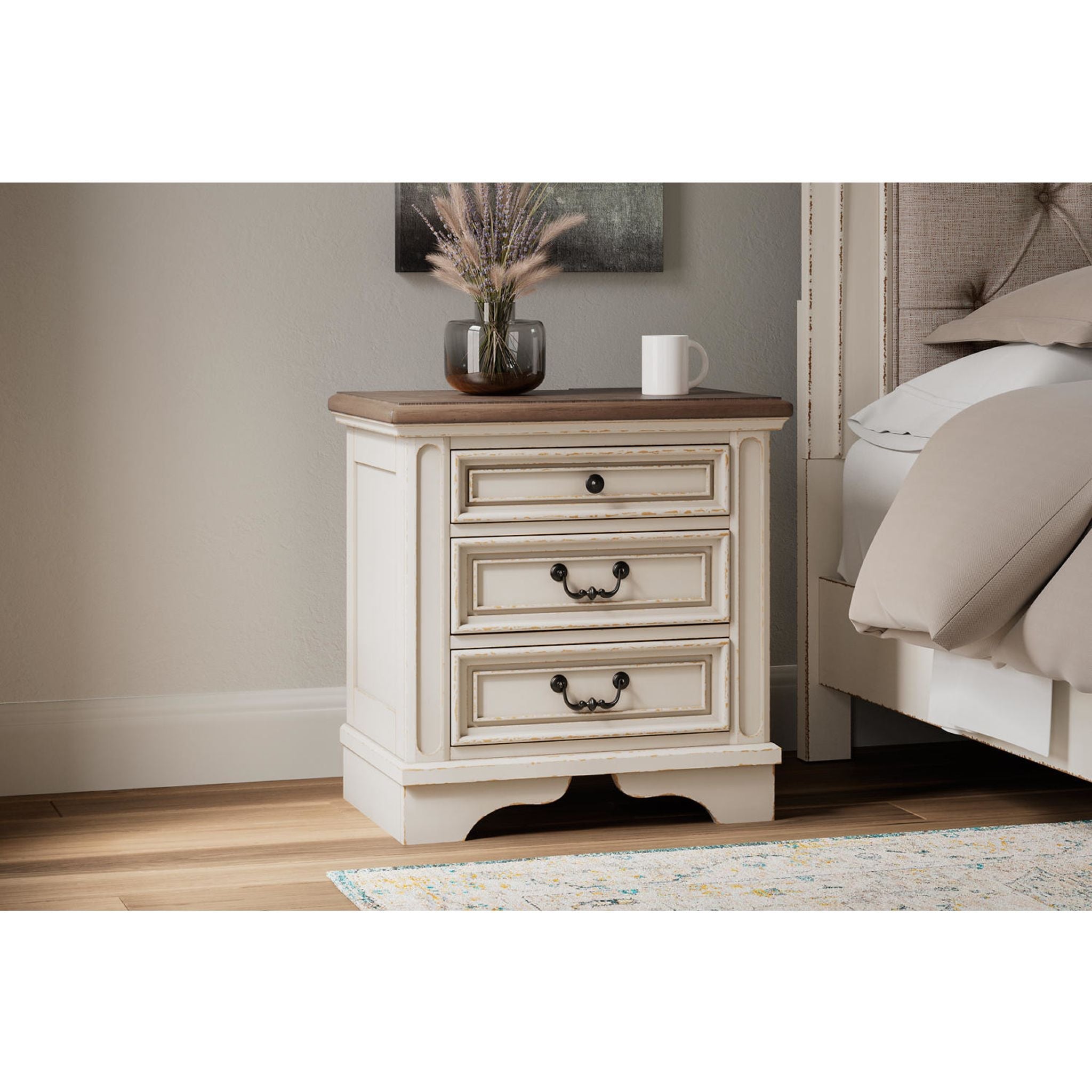 Table de chevet Realyn - Blanc