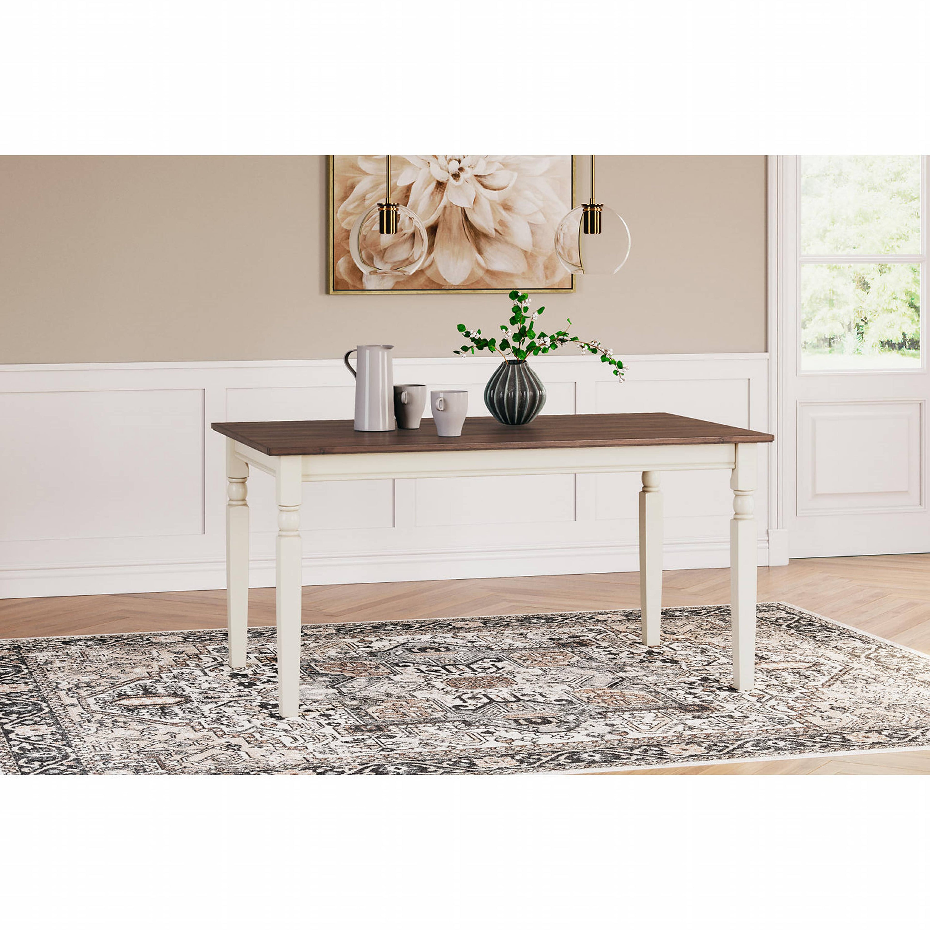 Table à manger Whitesburg - Marron/Blanc Cottage - (D583-25)