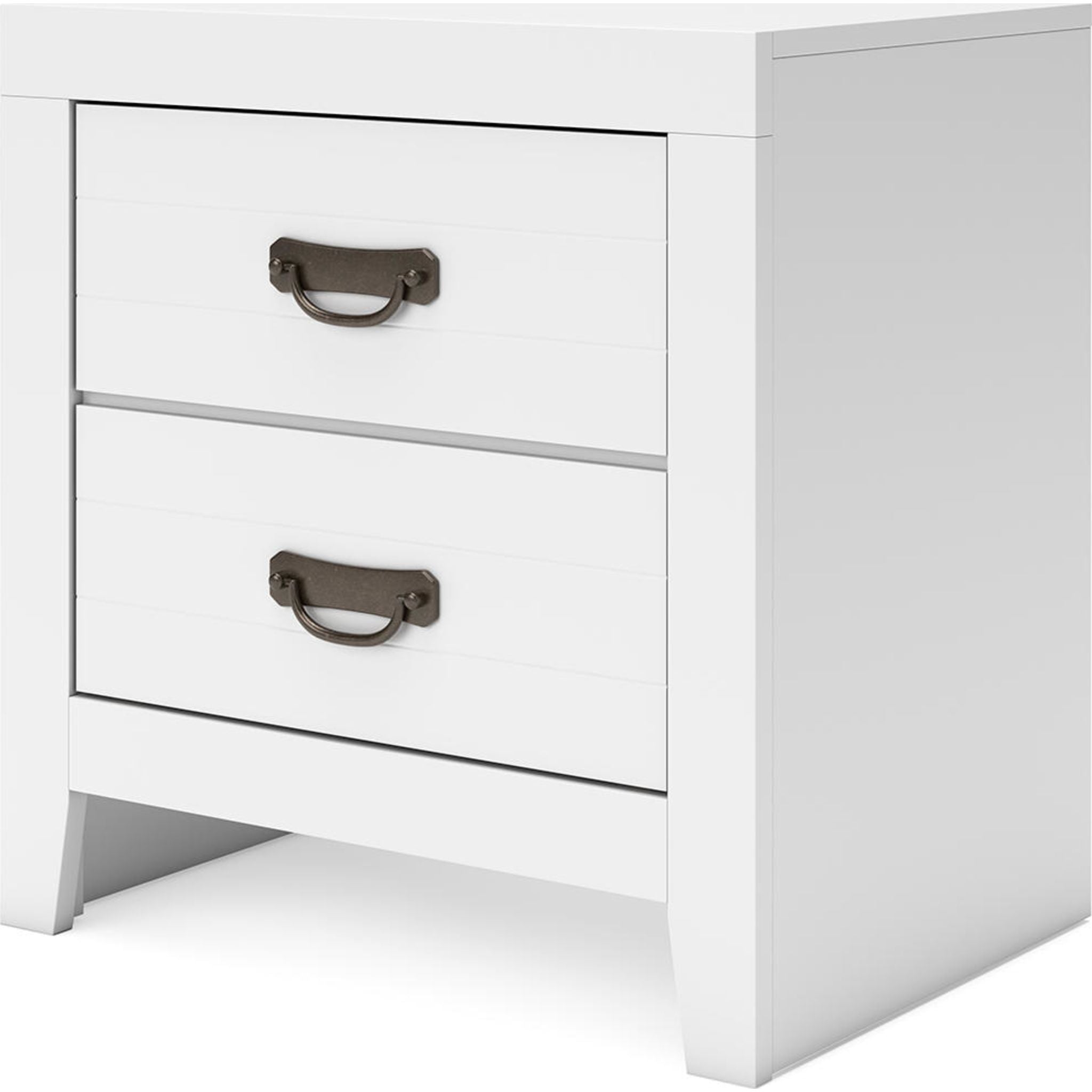 Chambre à coucher Binterglen 6 pièces avec deux lits simples - Blanc