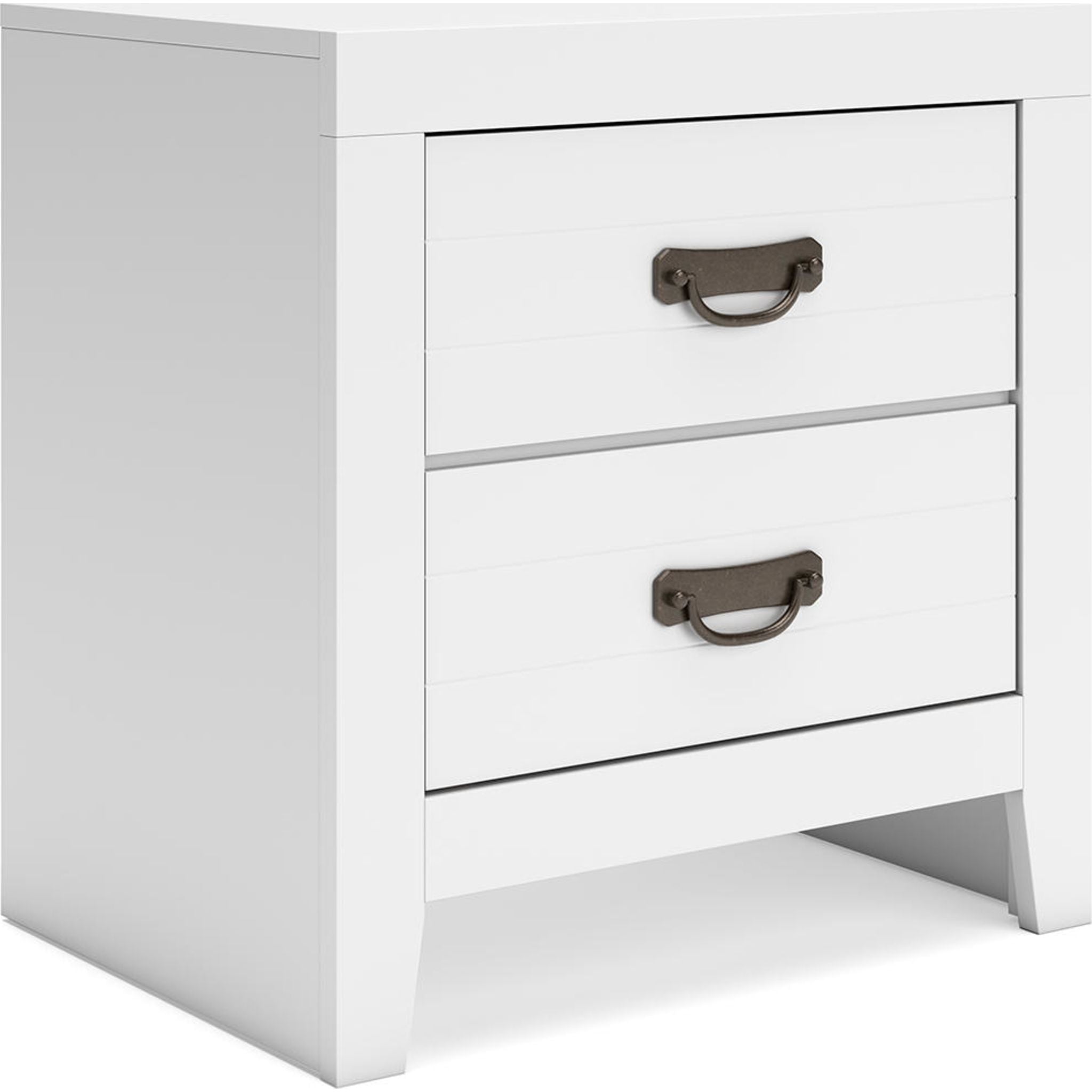 Chambre à coucher Binterglen 6 pièces avec deux lits simples - Blanc