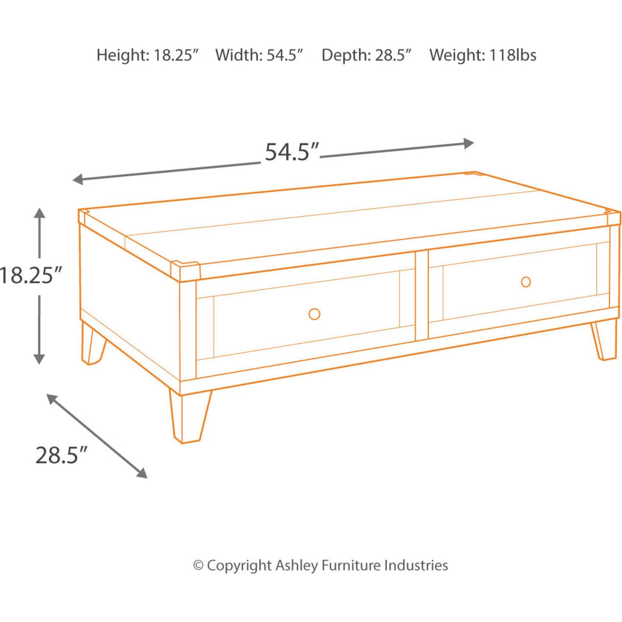 Table basse Todoe - Gris foncé