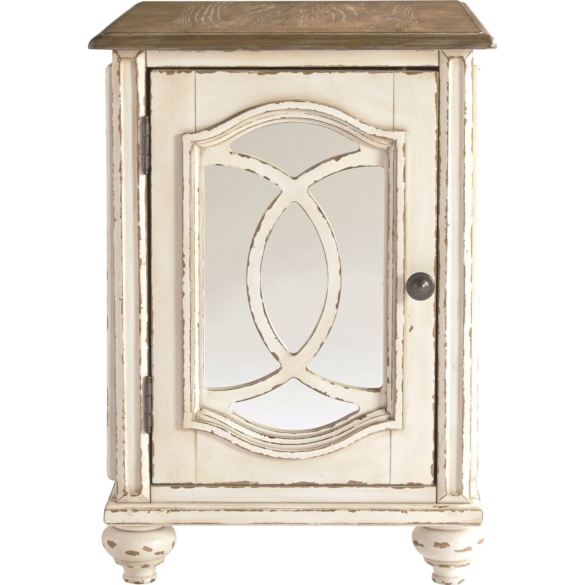 Table d'appoint Meinertz Chair - Blanc/Marron