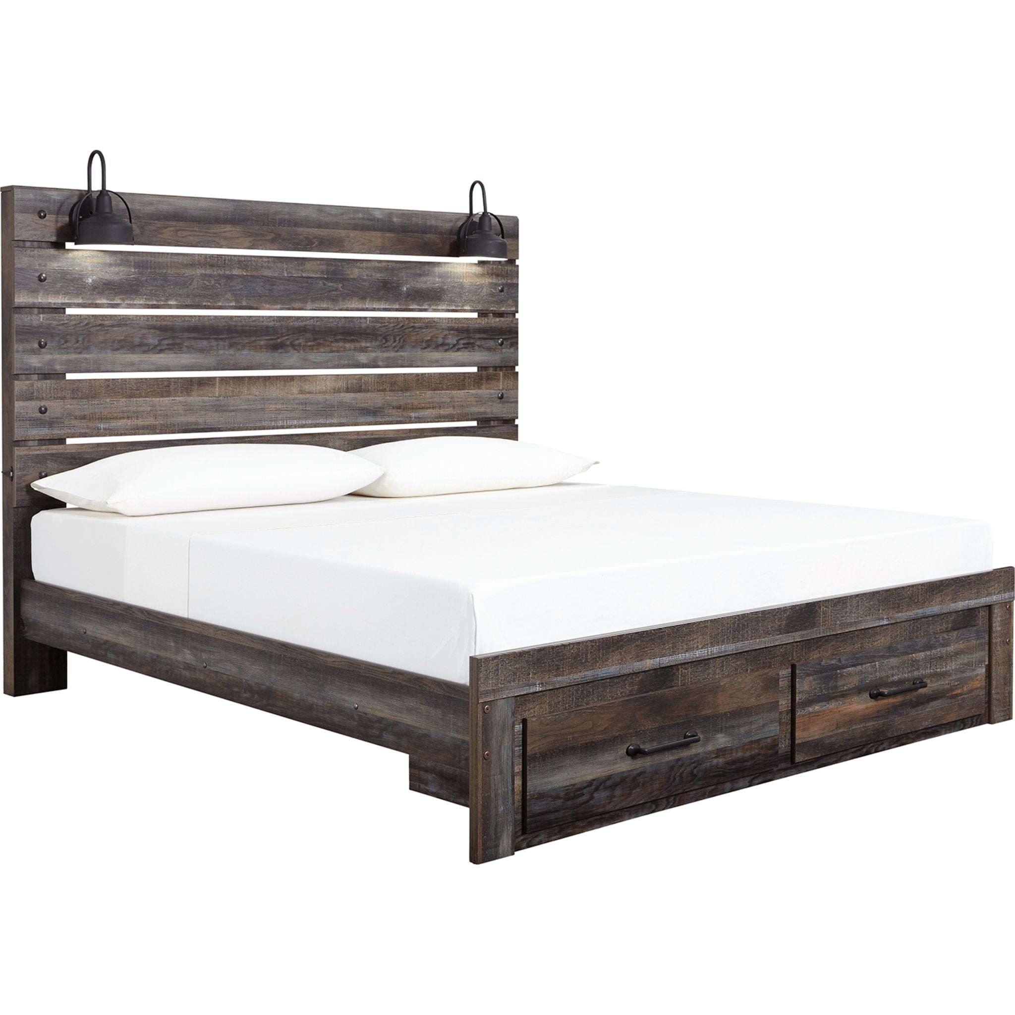Chambre à coucher avec rangement Drystan 5 pièces pour très grand lit - Multi