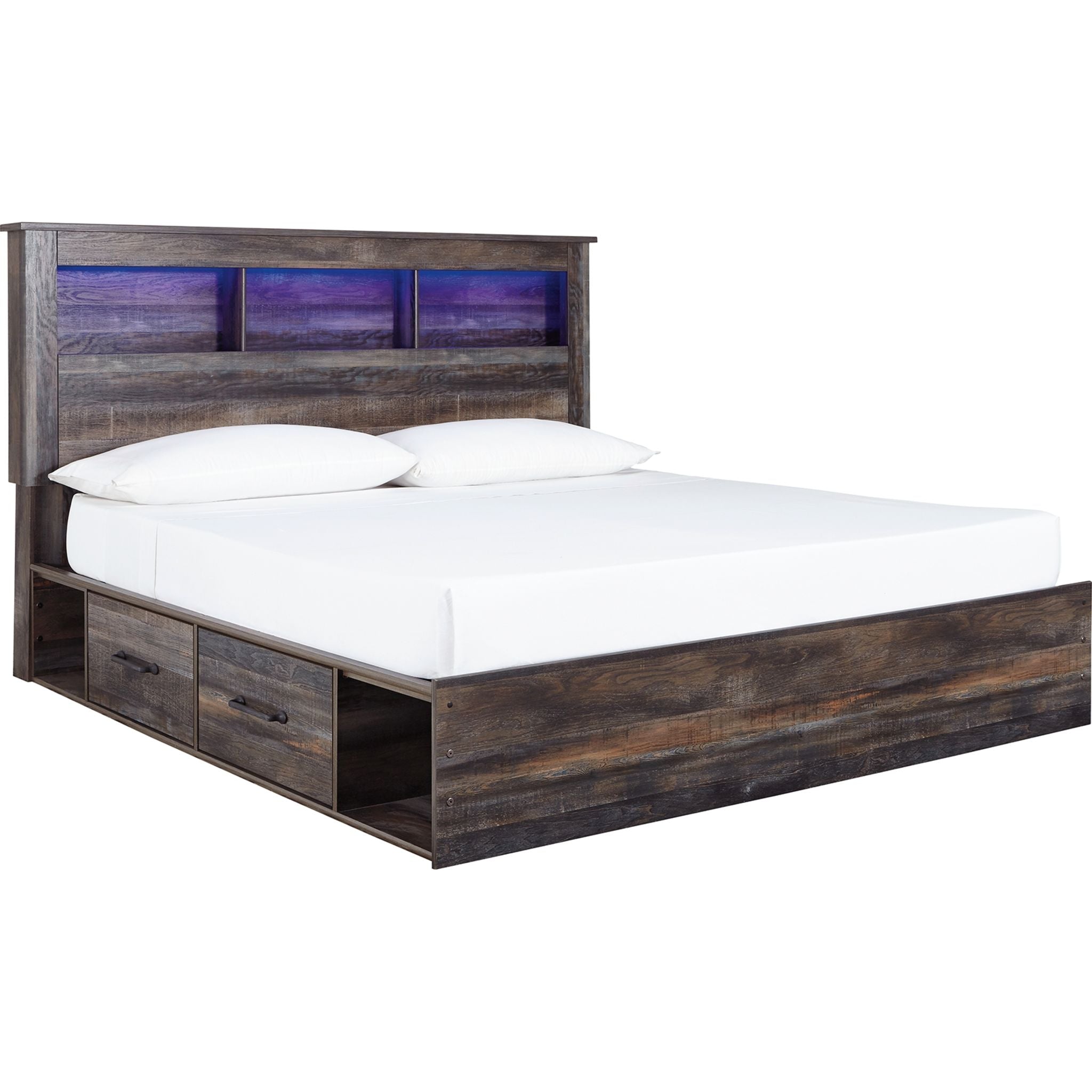 Chambre à coucher avec rangement Drystan 5 pièces pour très grand lit - Multi