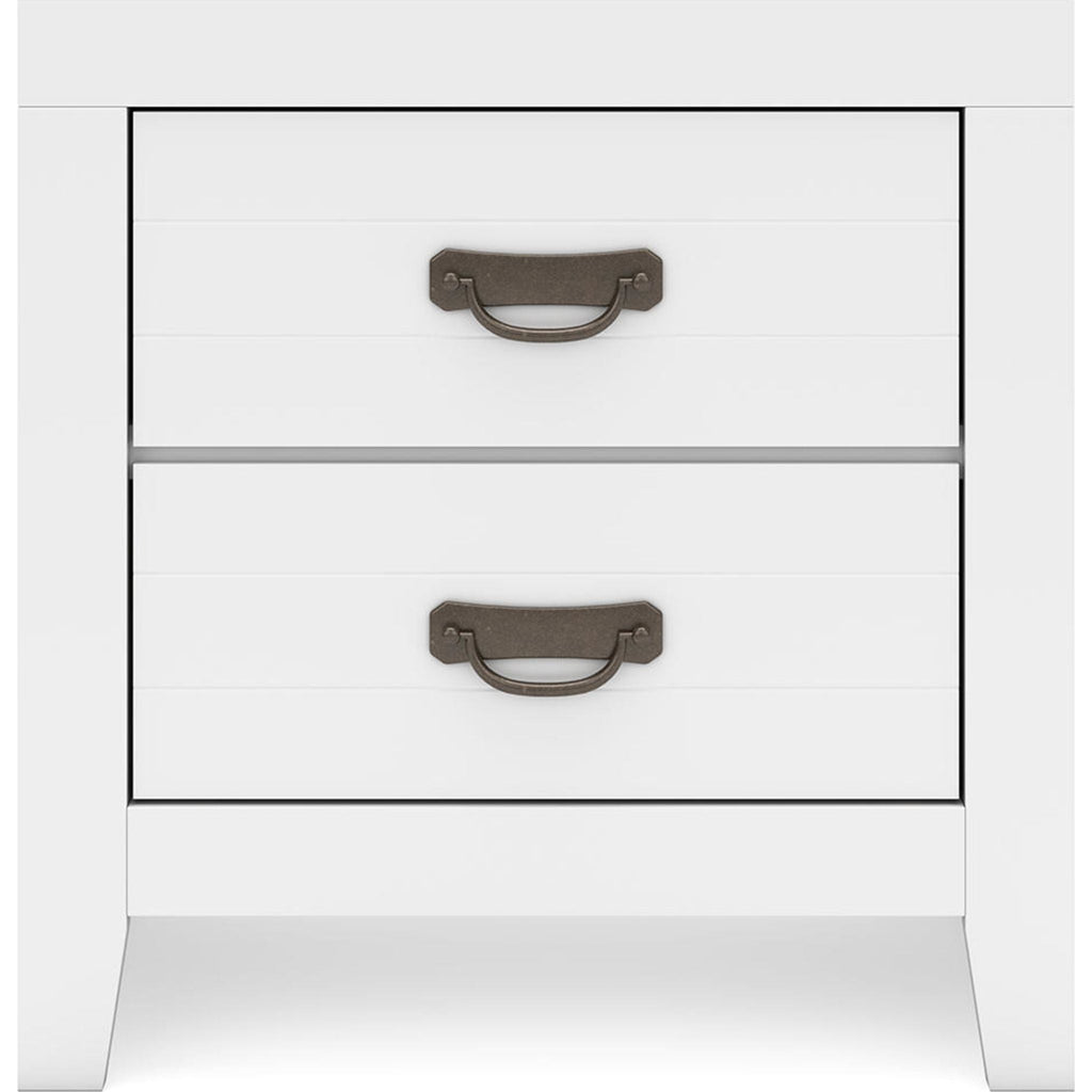 Chambre à coucher Binterglen 6 pièces avec deux lits simples - Blanc