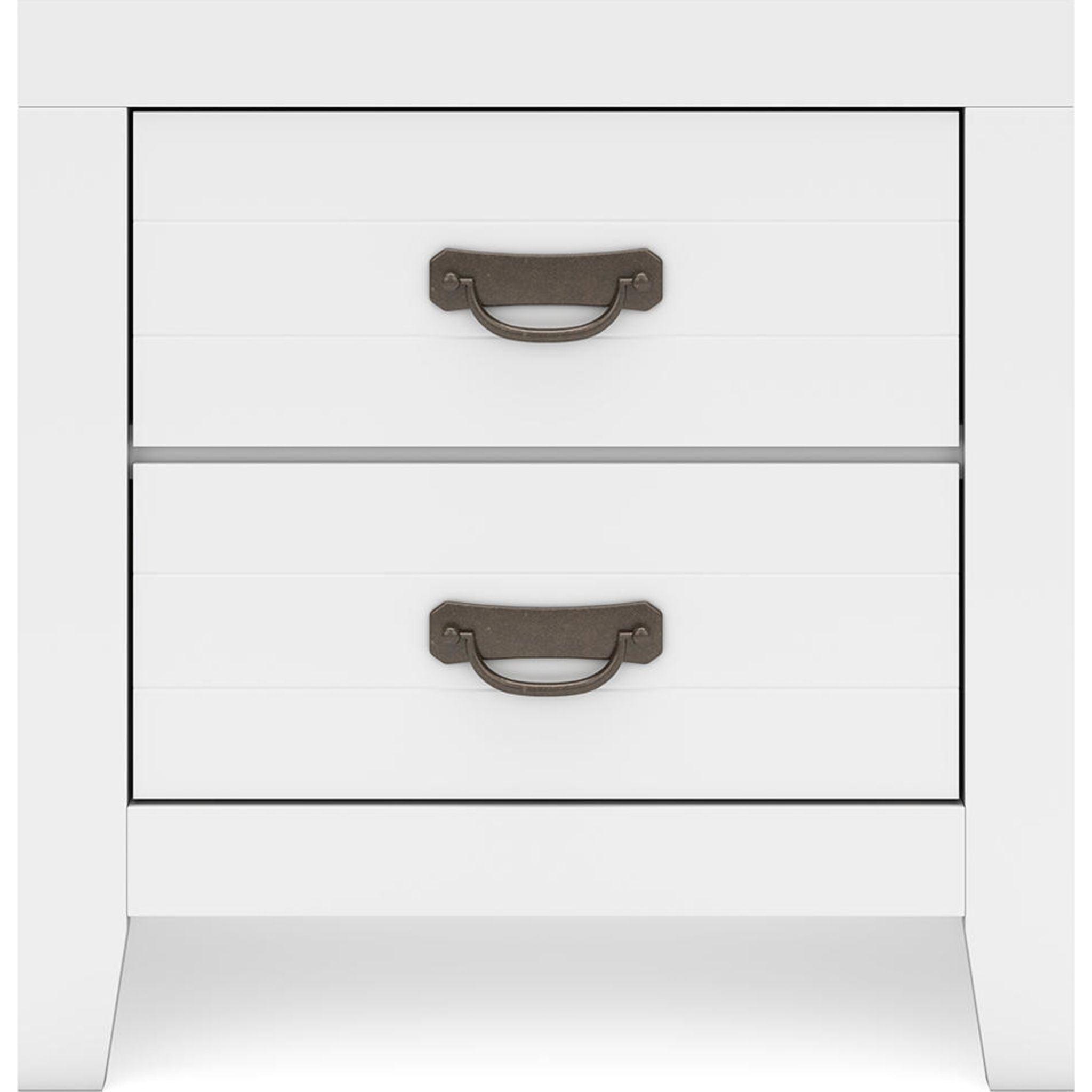 Chambre à coucher Binterglen 6 pièces avec deux lits simples - Blanc