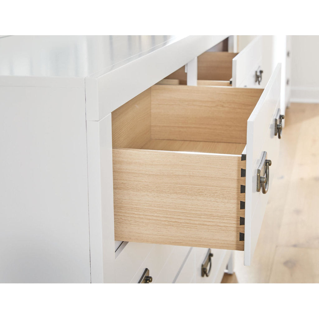 Chambre à coucher Binterglen 6 pièces avec deux lits simples - Blanc