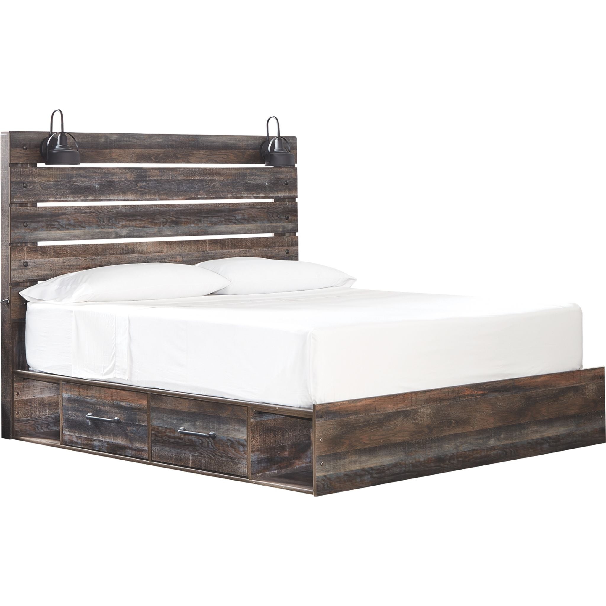 Chambre à coucher avec rangement Drystan 5 pièces pour très grand lit - Multi