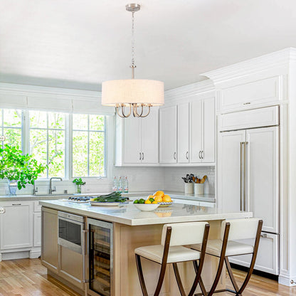 Plafonnier semi-encastré moderne à 5 lampes pour salle à manger, chambre à coucher, salon - N/A