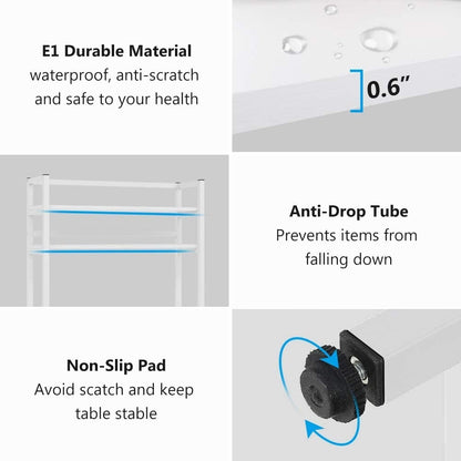 Étagère de rangement utilitaire à 5 niveaux pour four à micro-ondes, chariot industriel pour micro-ondes avec clapier