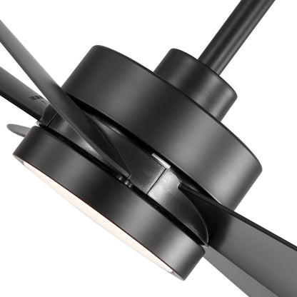 Ventilateur de plafond LED Breezary 65/52/42 à 5 pales avec kit d'éclairage et télécommande