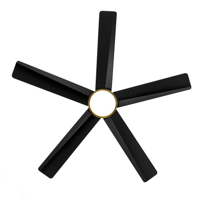 Ventilateur de plafond LED Breezary 65/52/42 à 5 pales avec kit d'éclairage et télécommande