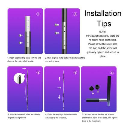 55 RGB Metal Corner Lamp Minimalist LED Floor Lamp