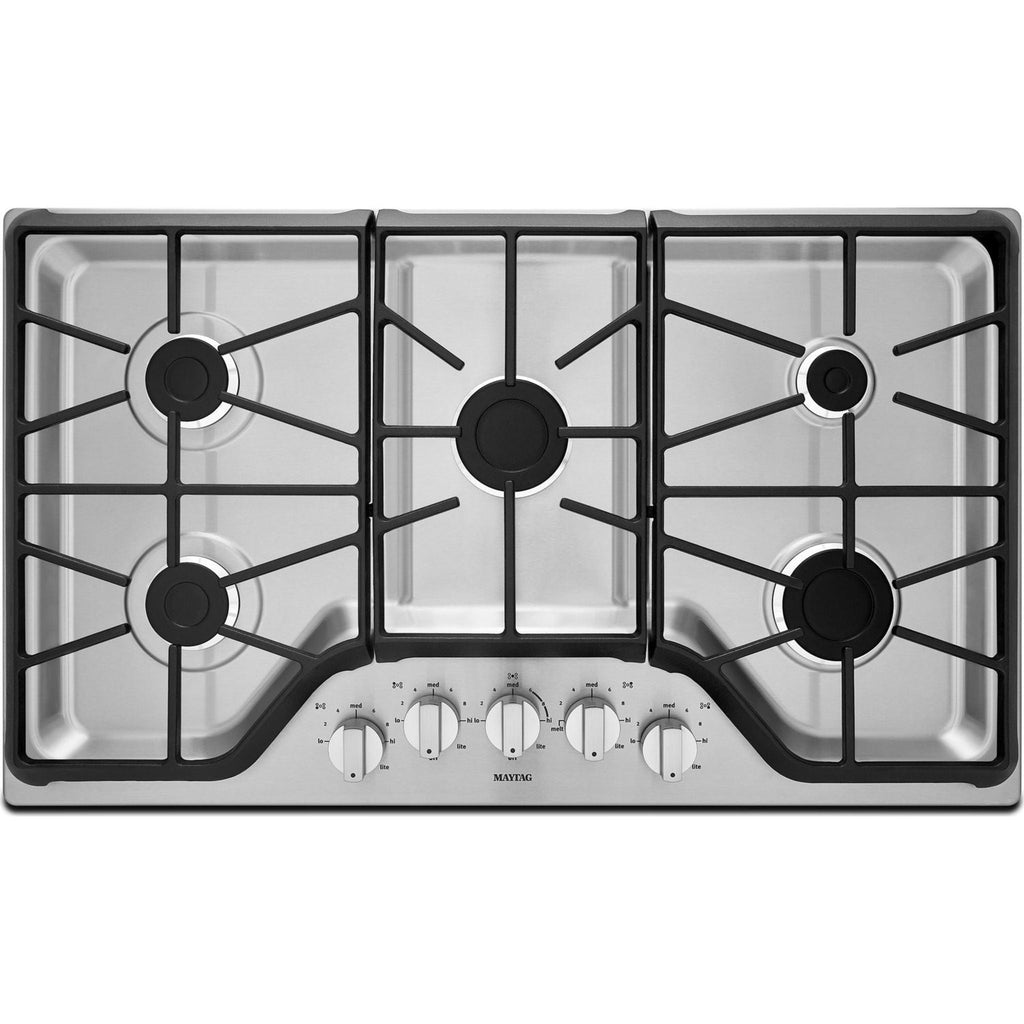 Table de cuisson à gaz Maytag 36 (MGC7536DS) - Acier inoxydable
