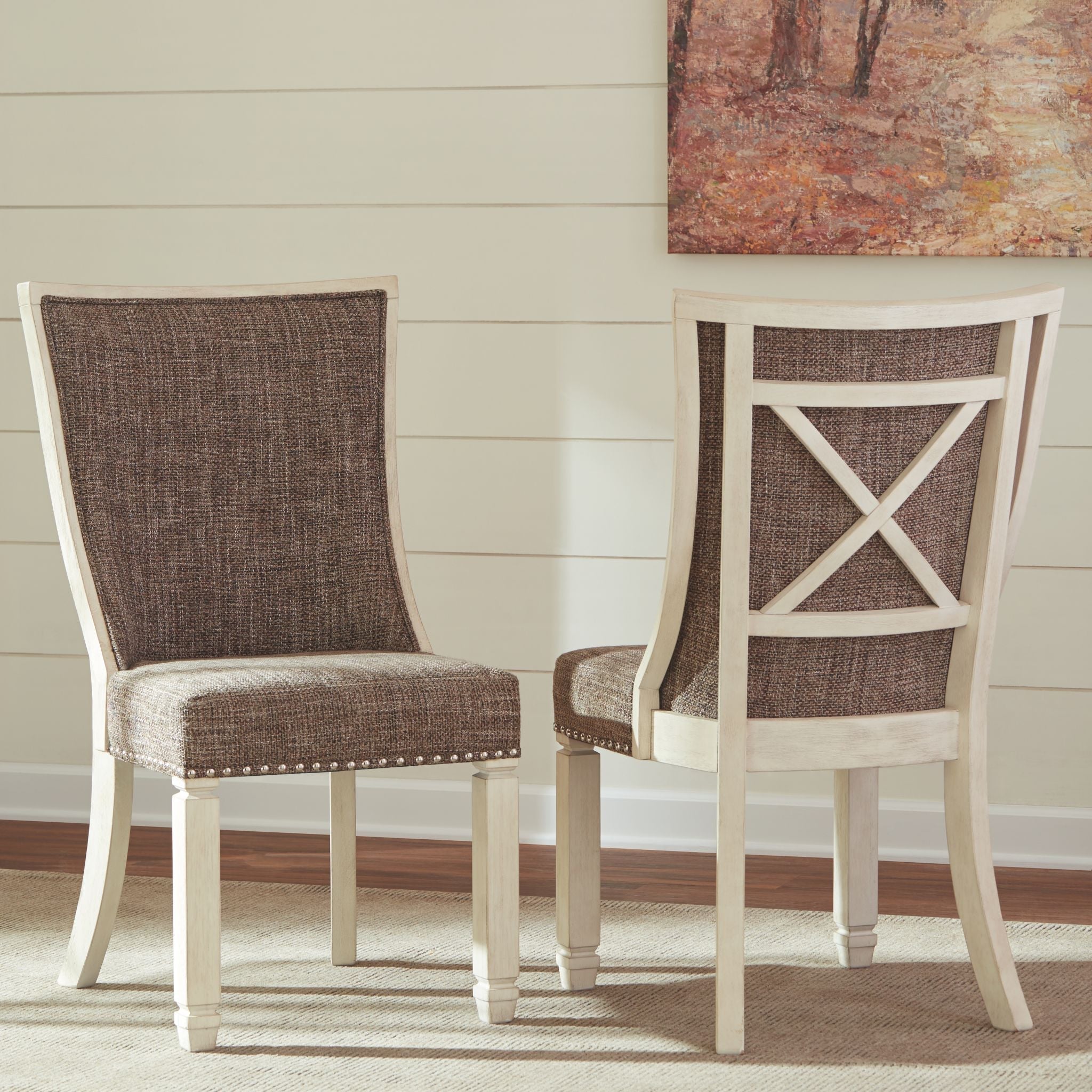 Chaise d'appoint Bolanburg - Bicolore - (D647-02)