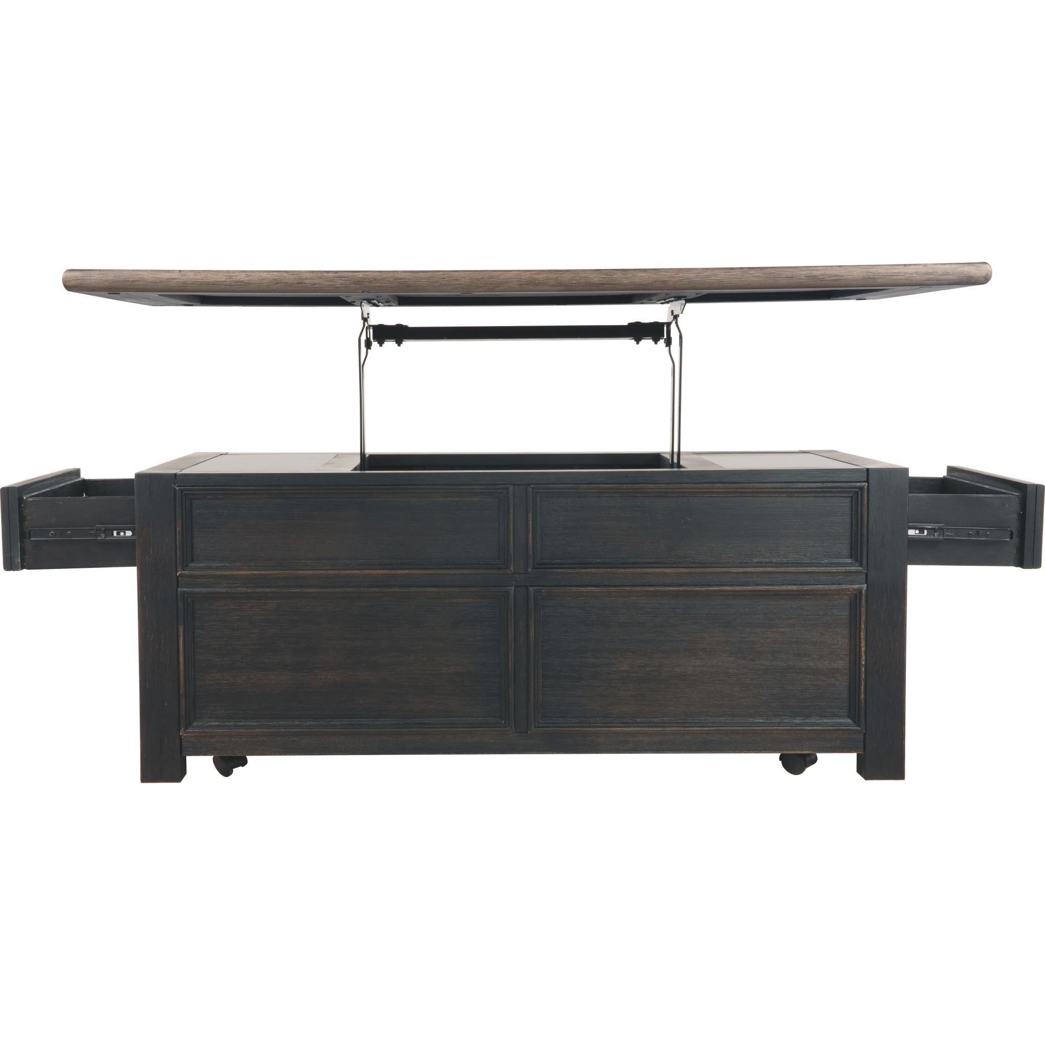 Table basse Tyler Creek - Brun grisâtre/noir