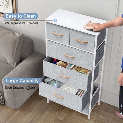 6-drawer Chest Vertical Dresser Storage Tower by Crestlive Products
