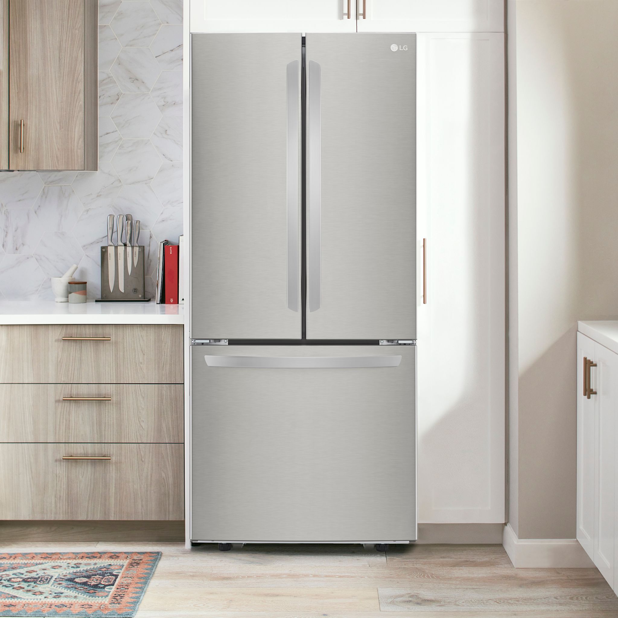 Réfrigérateur à portes françaises LG (LFCS22520S) - Acier inoxydable