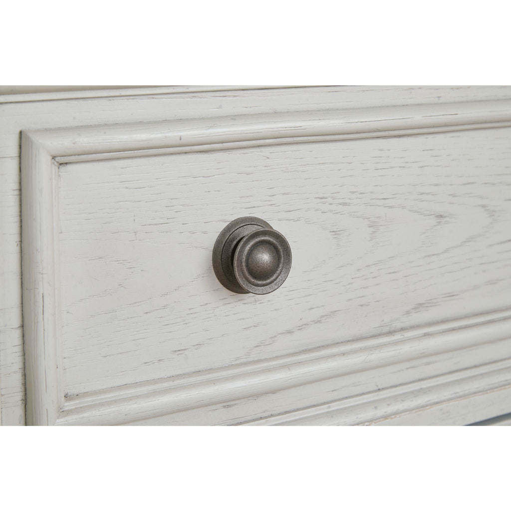 Chambre à coucher 5 pièces Robbinsdale avec lit king-size et lit traîneau - Blanc antique