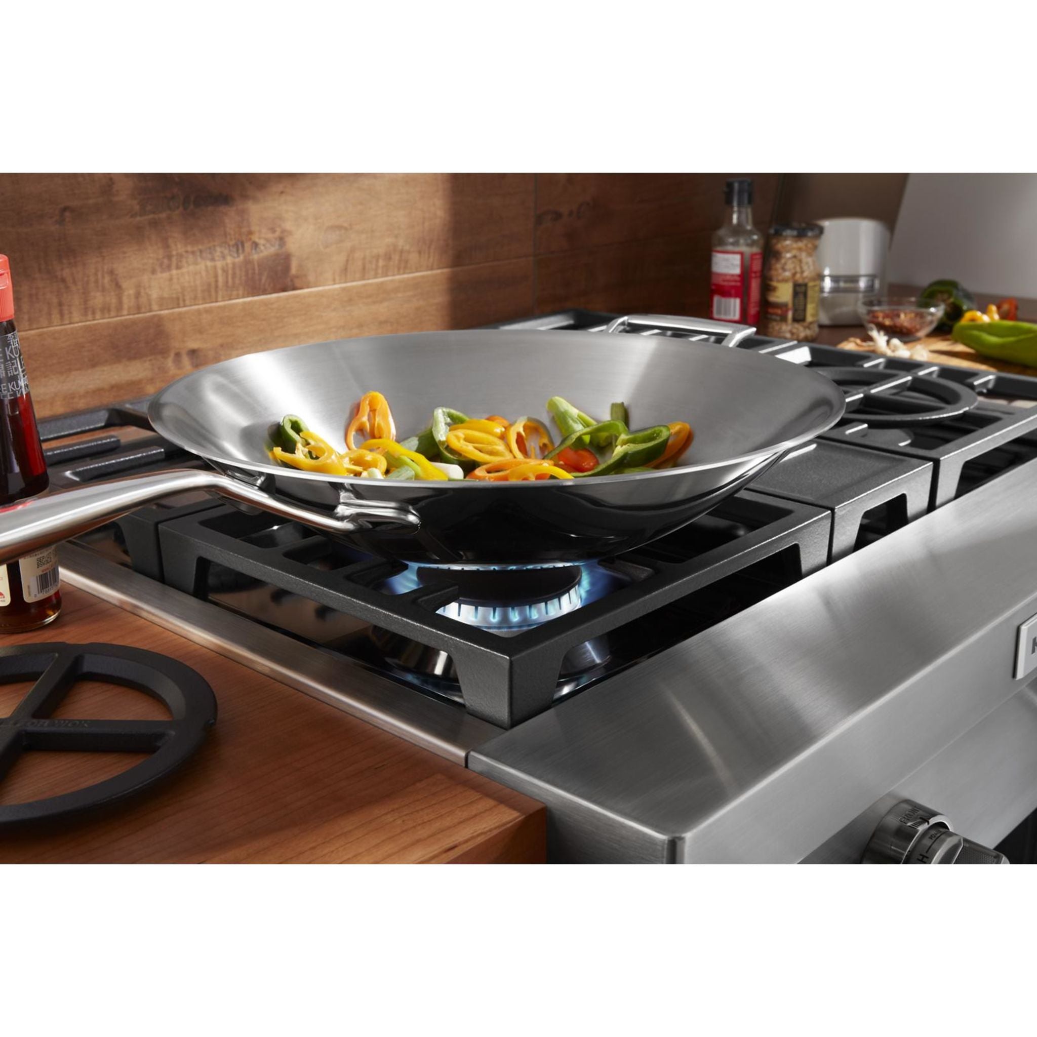 Table de cuisson à gaz KitchenAid 30 (KCGC500JSS) - Acier inoxydable