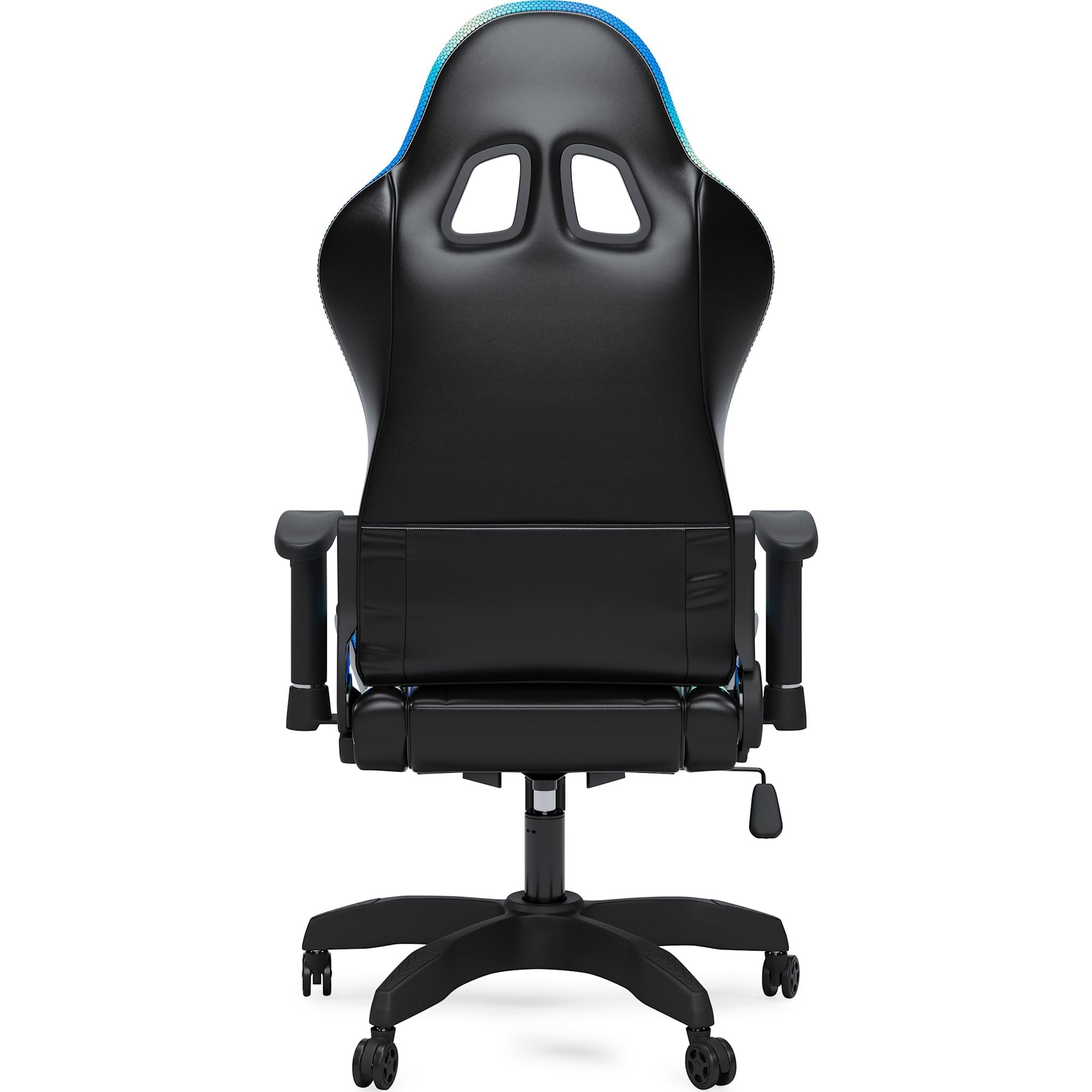 Chaise de jeu pivotante Lynxtyn - Noir/Gris