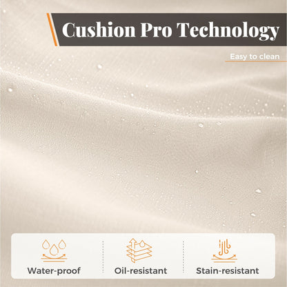 Ensemble de salle à manger/salle à manger de patio en aluminium moulé MAISON ARTS avec table à manger ronde et 6 chaises de patio en aluminium moulé