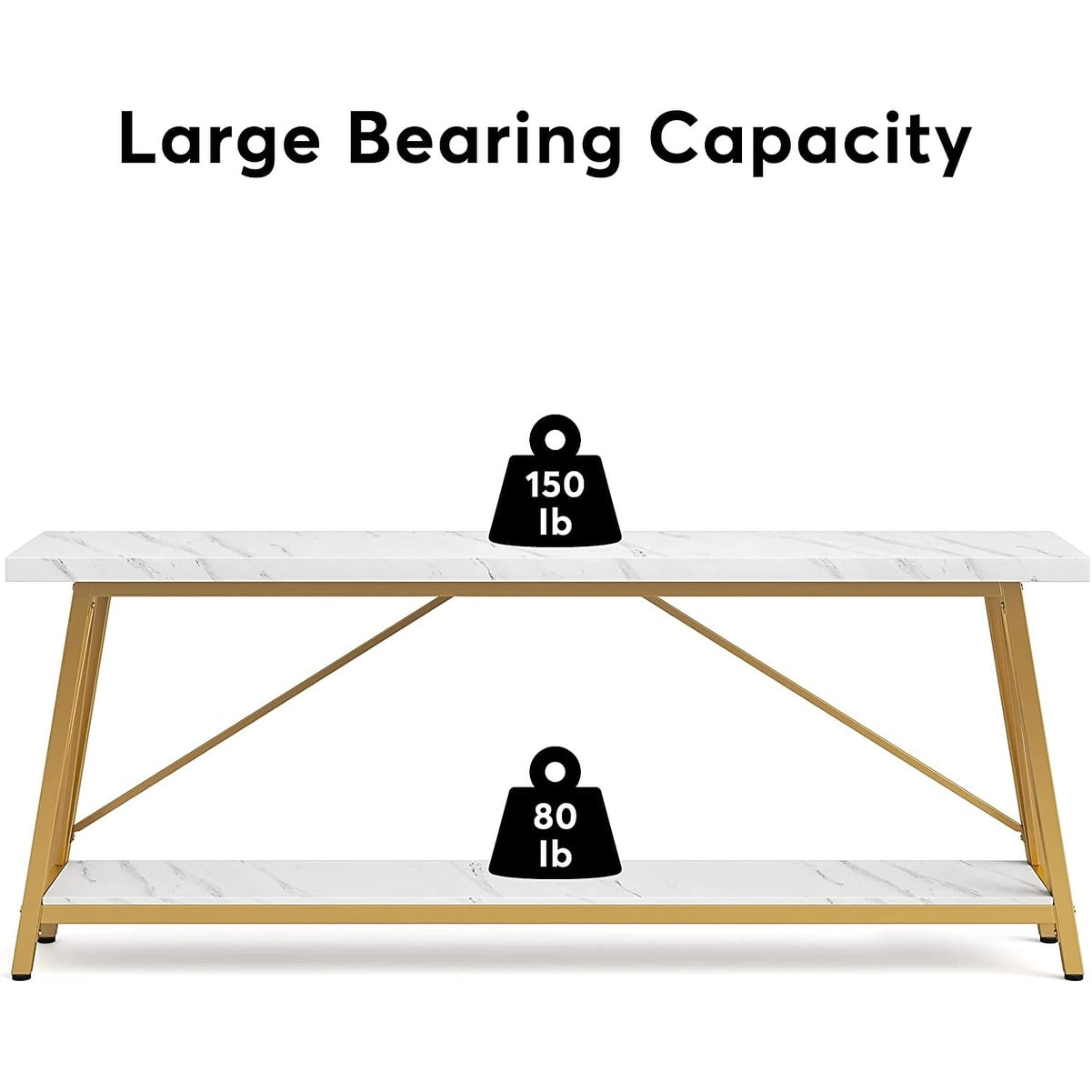 Table console d'entrée extra-longue de 70,9 pouces, style industriel