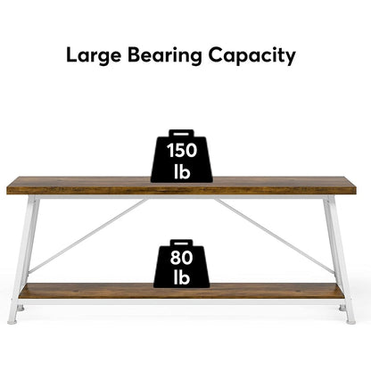 Table console d'entrée extra-longue de 70,9 pouces, style industriel