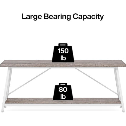 Table console d'entrée extra-longue de 70,9 pouces, style industriel