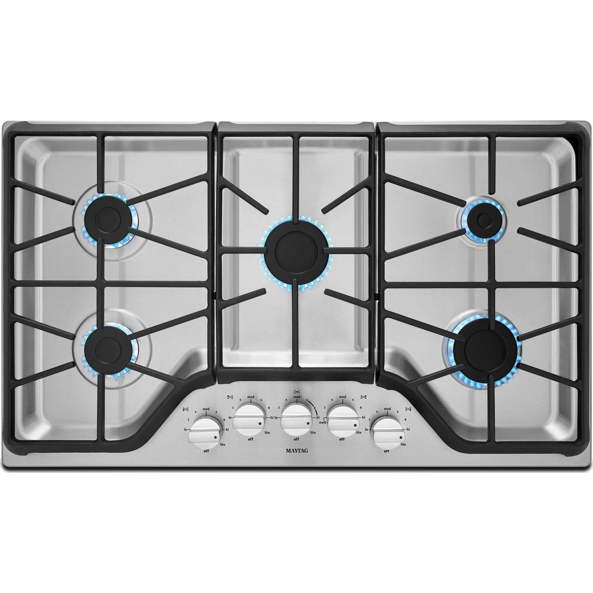Table de cuisson à gaz Maytag 36 (MGC7536DS) - Acier inoxydable