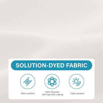 8*10ft Rectangular Patio Market Umbrella with Crank & Tilt，UV-Resistant