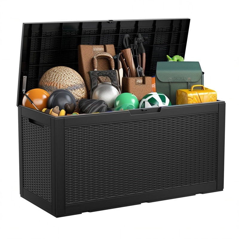 Outdoor Patio Storage Resin Lockable Deck Box