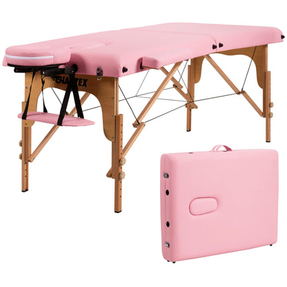 84''L Portable Massage Table Adjustable Facial Spa Bed Tattoo w/ Carry