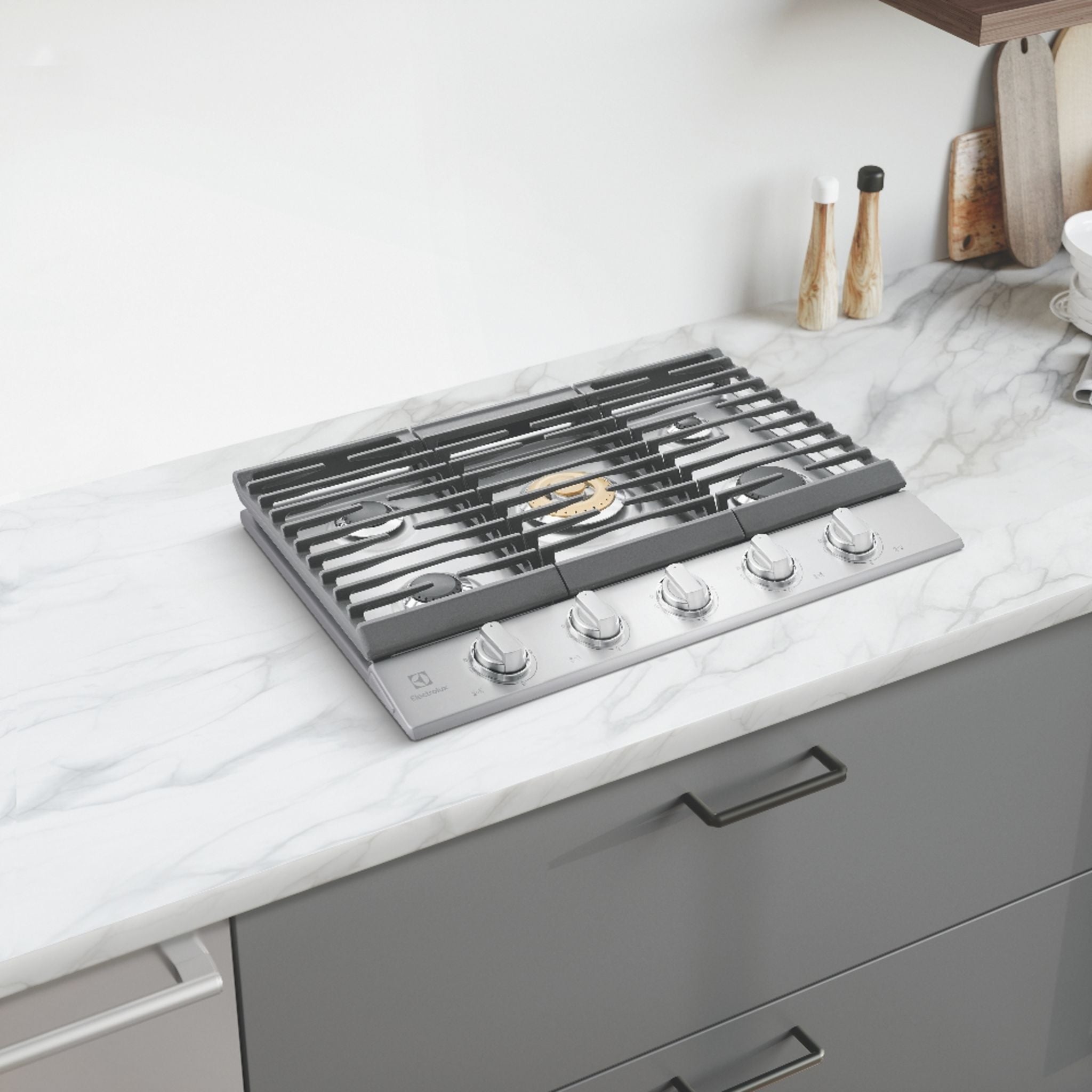Table de cuisson à gaz Electrolux 30 (ECCG3068AS) - Acier inoxydable
