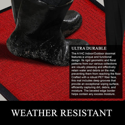 A1HC New Durable and Versatile Polypropylene Rubber Door Mat All Weather Inside Outside Door Mat